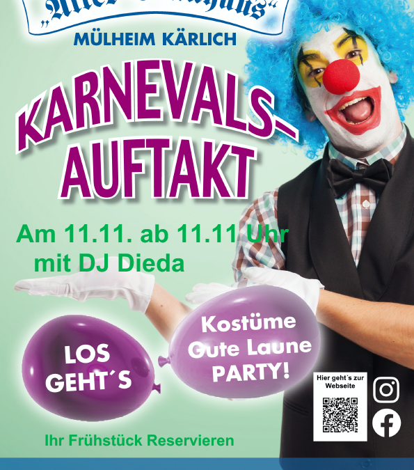 Karnevals-Auftakt im Alten Brauhaus Mülheim Kärlich