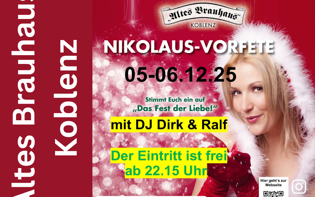 Nikolaus-Vorfete im Alten Brauhaus Koblenz