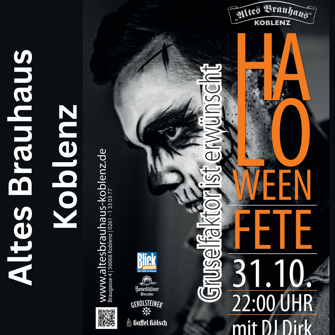 Halloween Fete im Alten Brauhaus Koblenz