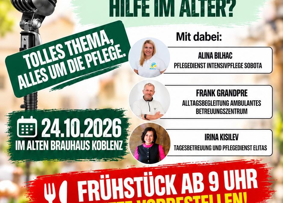 Der NEXT(e) bitte Talkshow mit Frühstück im Alten Brauhaus Koblenz