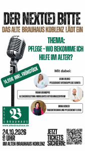 Der NEXT(e) bitte Talkshow mit Frühstück im Alten Brauhaus Koblenz