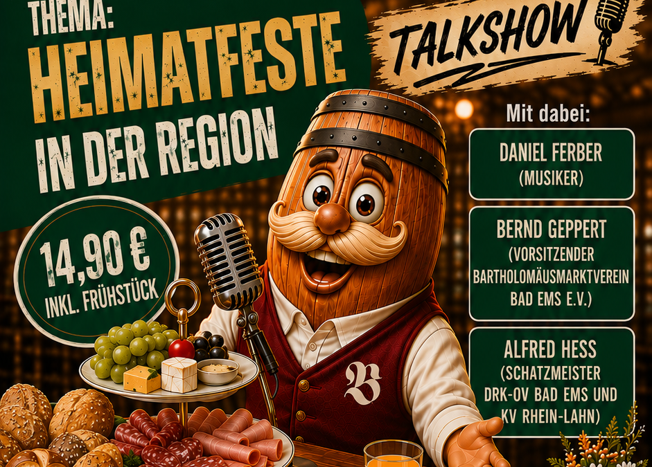 Der NEXT(e) bitte Talkshow mit Frühstück im Alten Brauhaus Koblenz