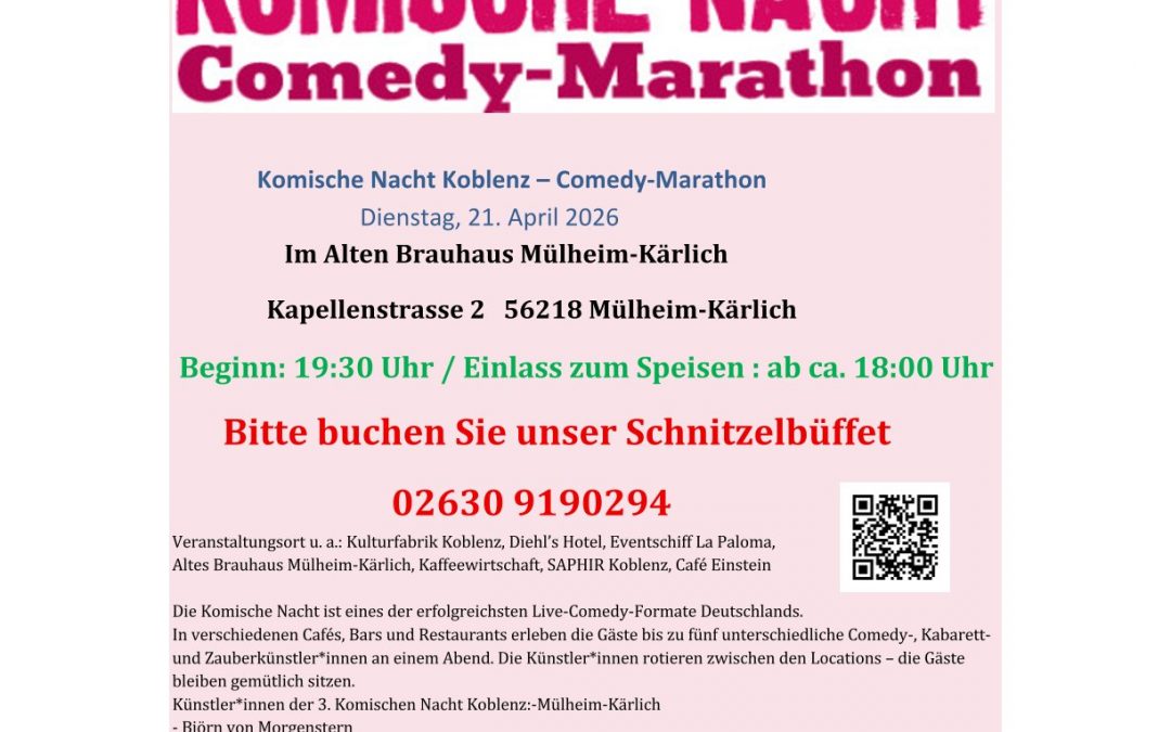 Komische Nacht im Alten Brauhaus Mülheim-Kärlich