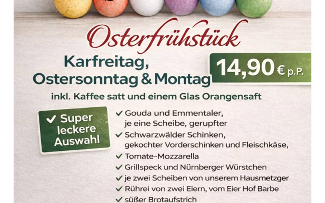 Osterfrühstück im Alten Brauhaus