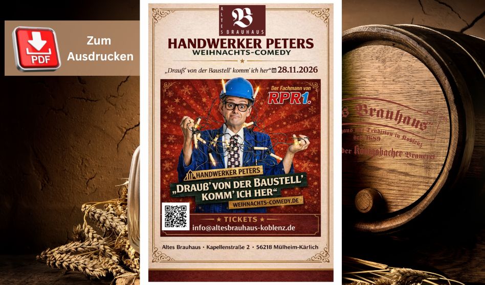 Aktionskarte Handwerker Peters Weihnachten