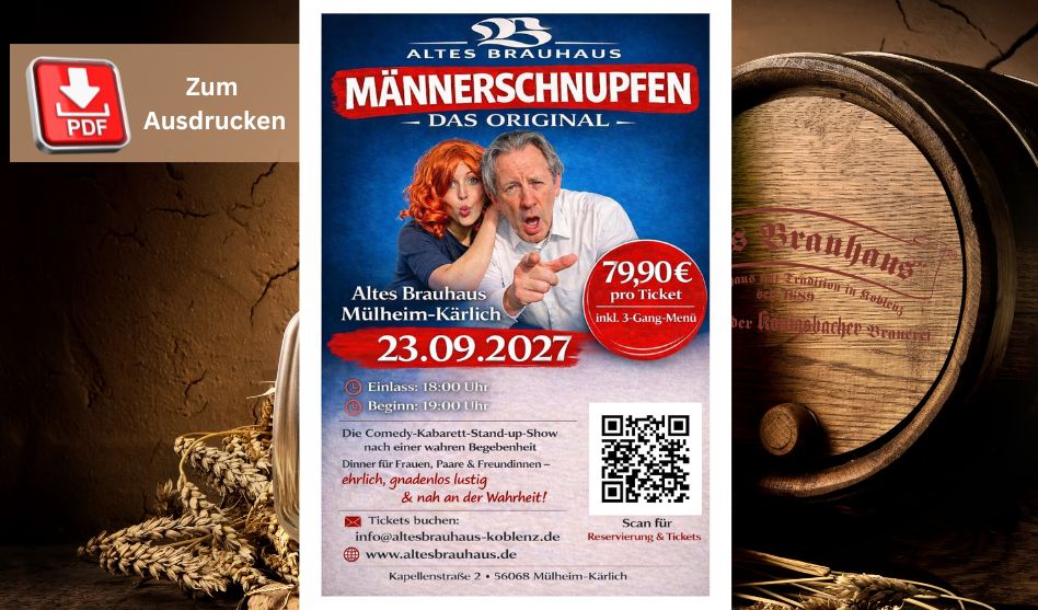 Aktionskarte Männerschnupfen