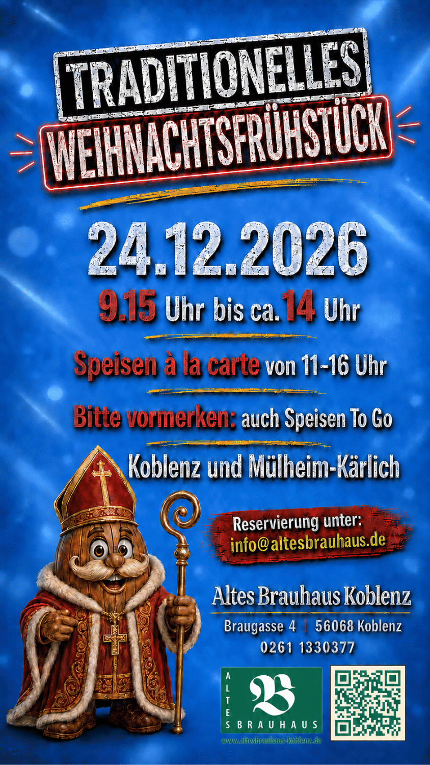 Weihnachtsfrühstück 2026 Plakat neu