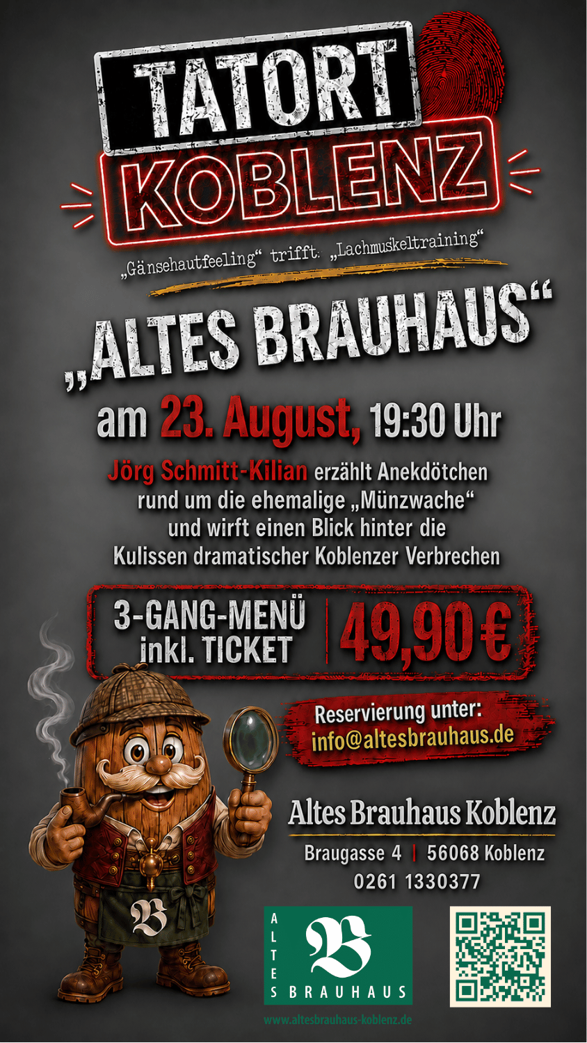Tatort Koblenz 2026 Plakat neu