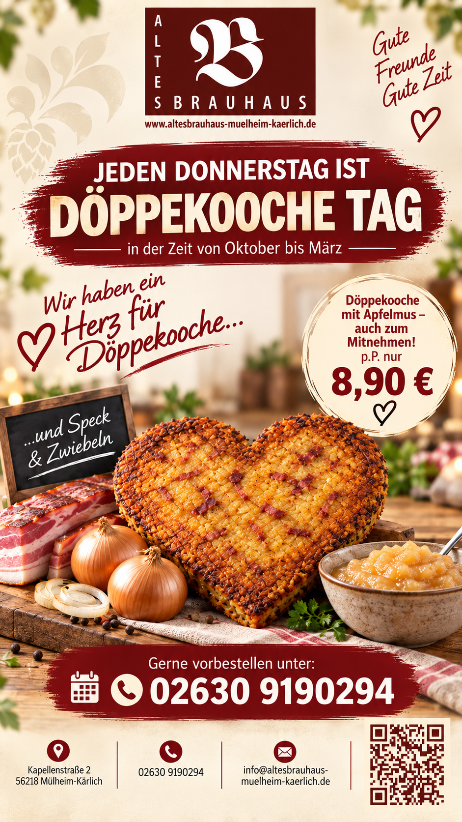 Döppekooche-Donnerstag im Alten Brauhaus