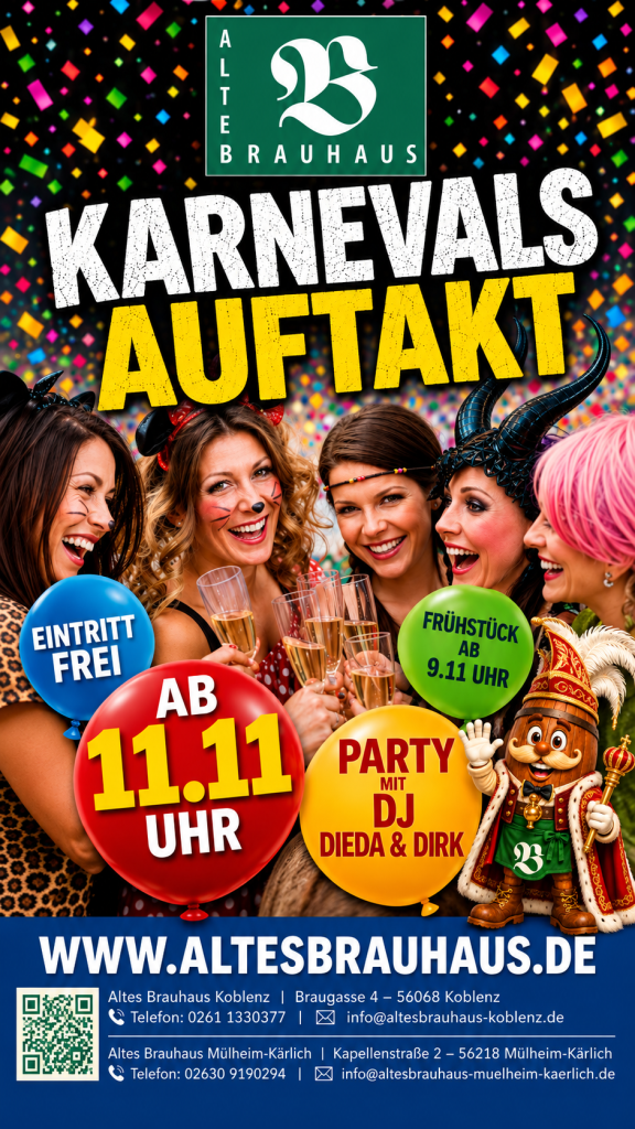 Karneval Auftakt Altes Brauhaus